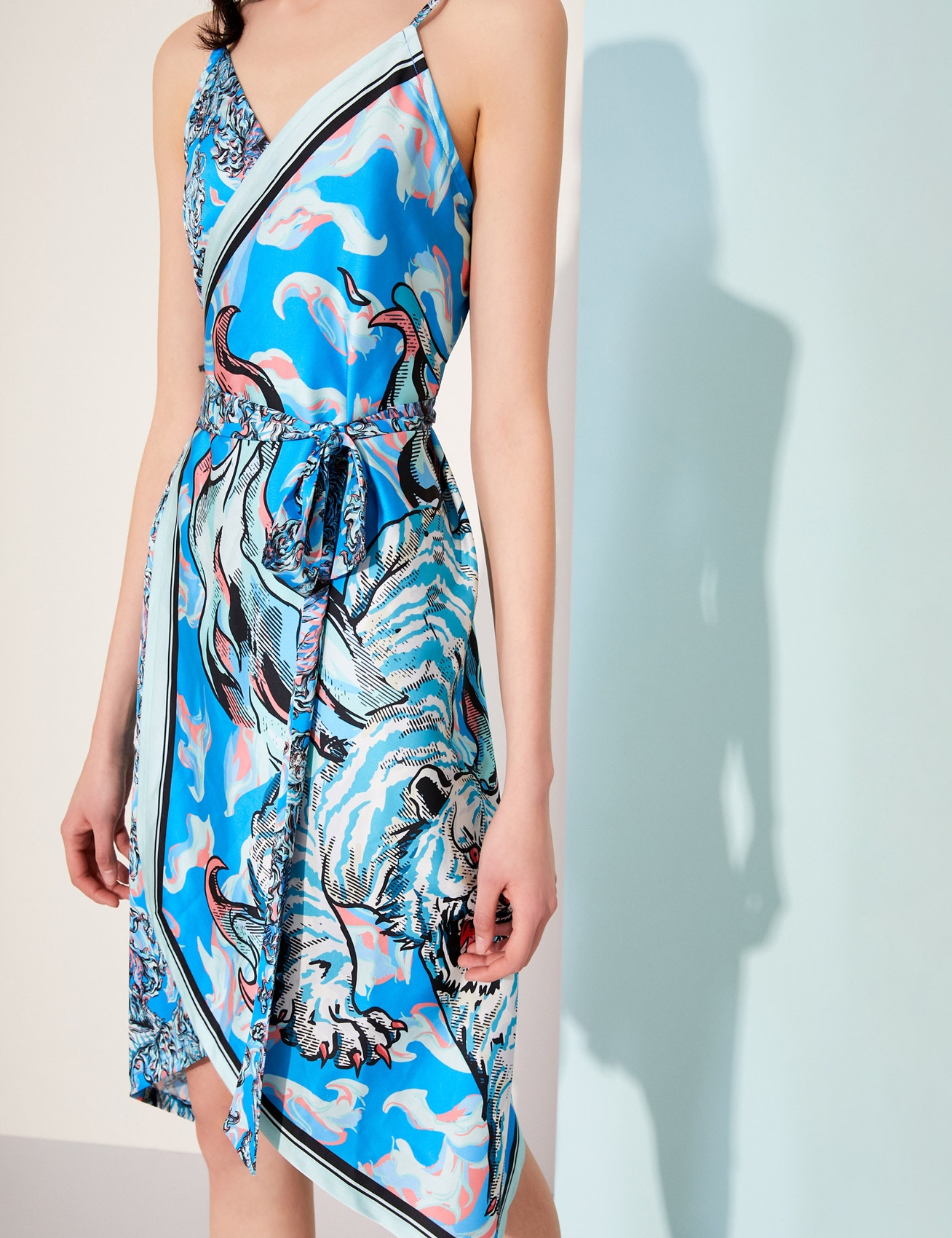 VESTIDO BLUE FIRE TIGER