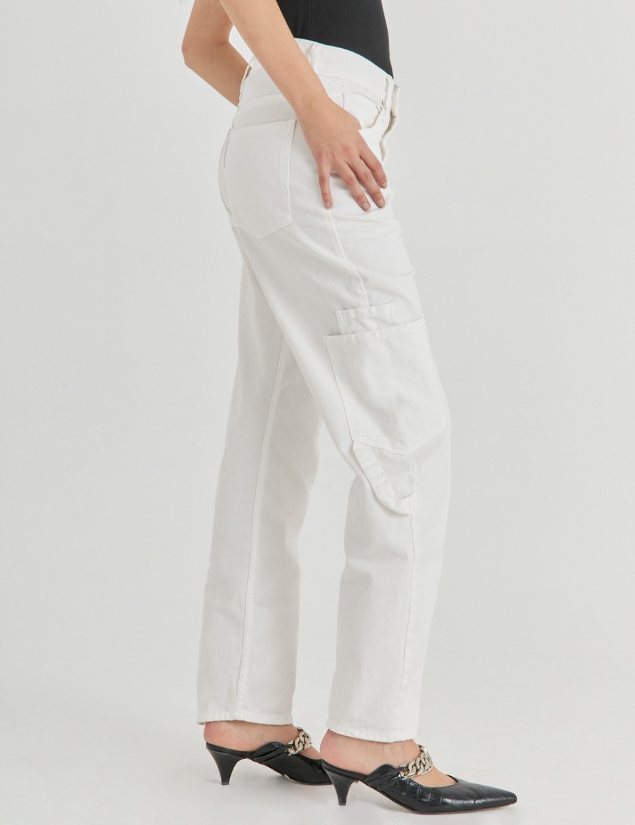 PANTALON CARGO GWEN WHITE