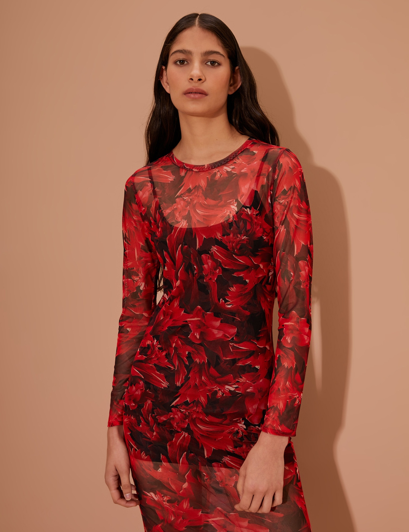 VESTIDO RED FLOWERS