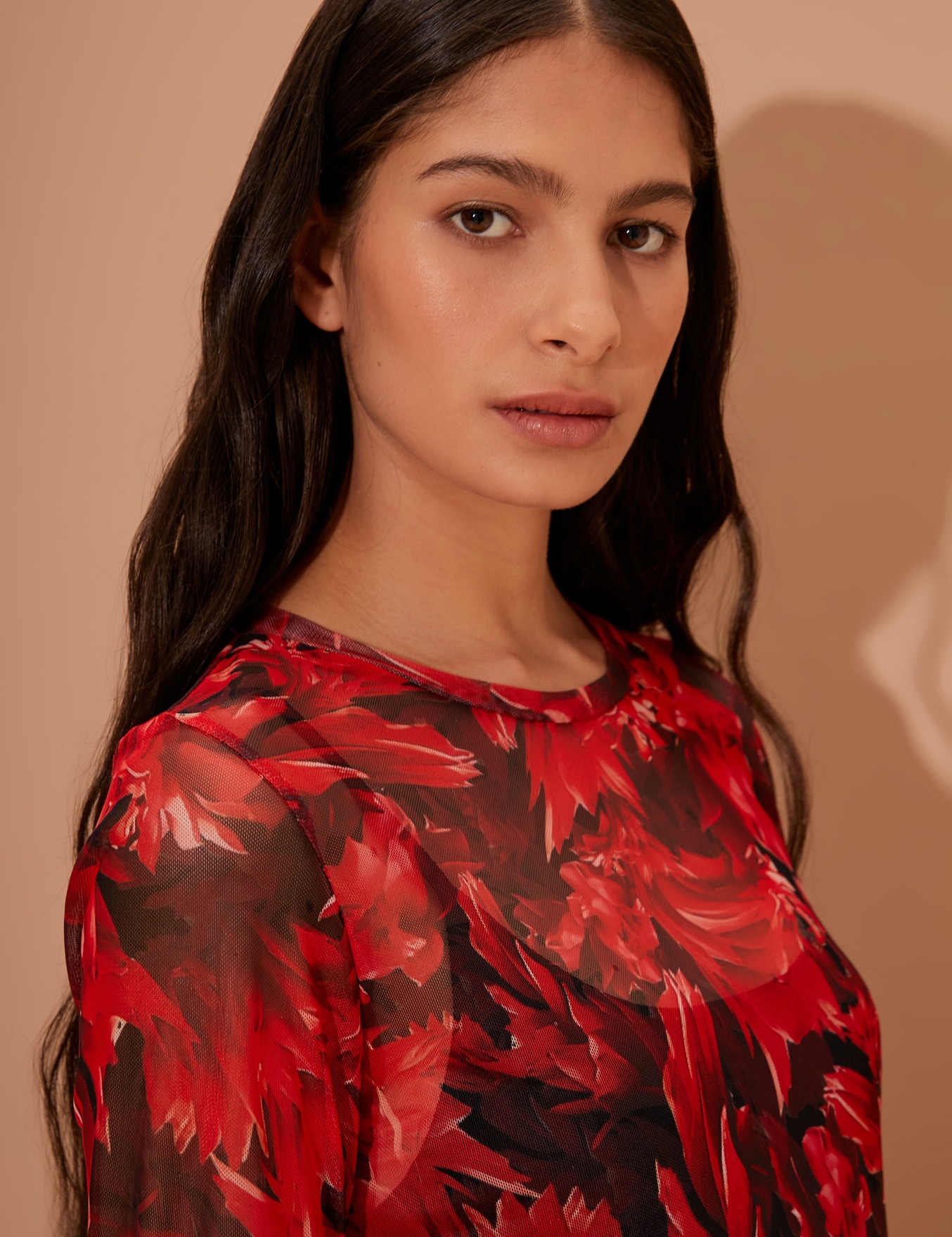 VESTIDO RED FLOWERS