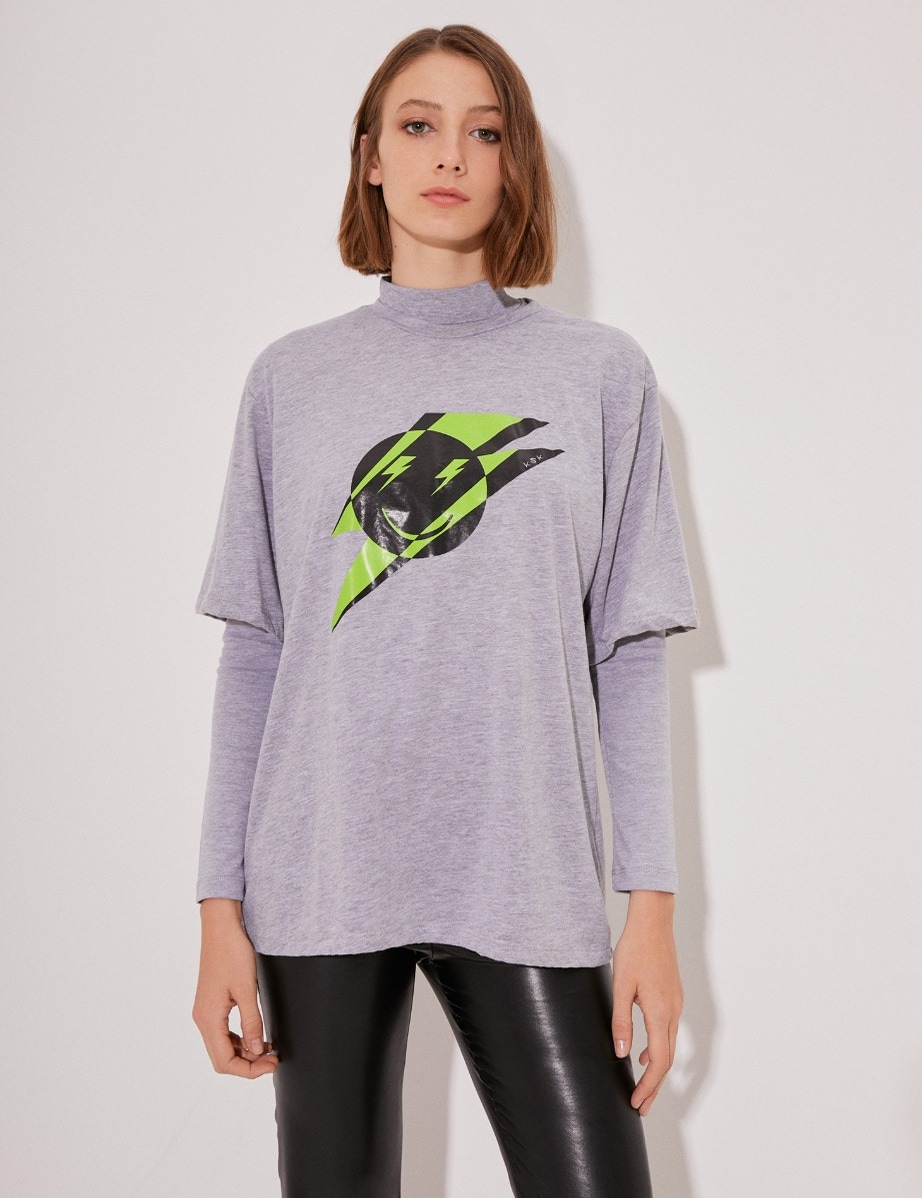 REMERA SMILEY THUNDER