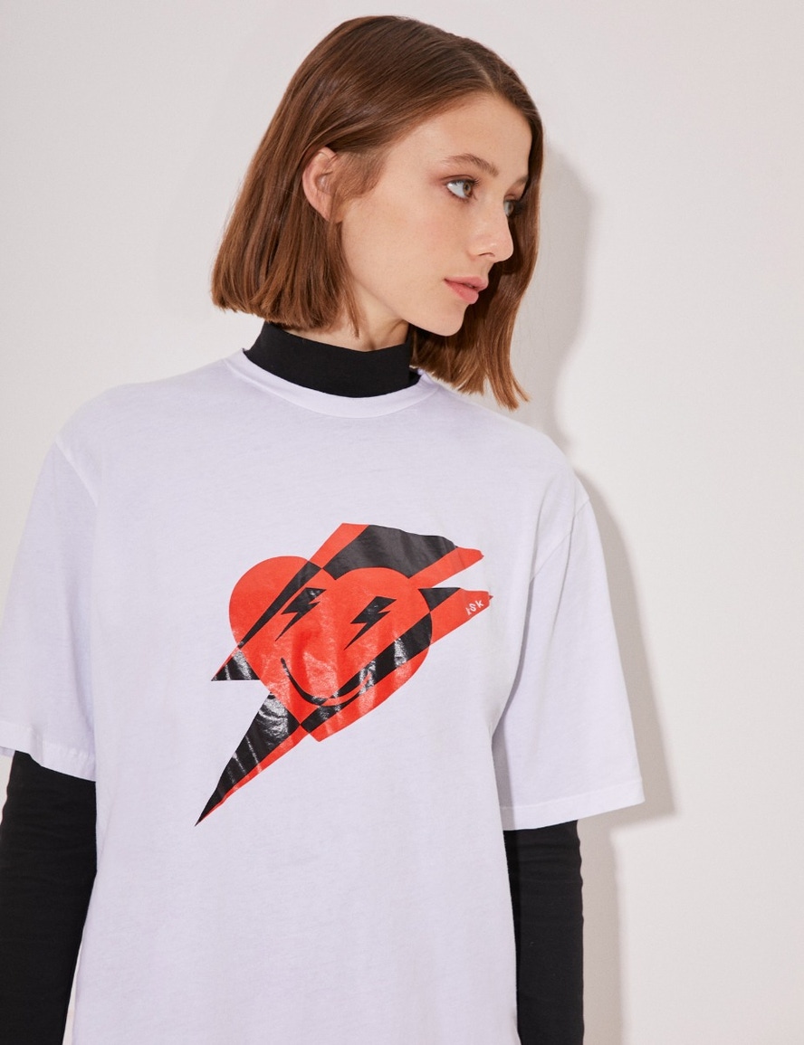 REMERA SMILEY HEART