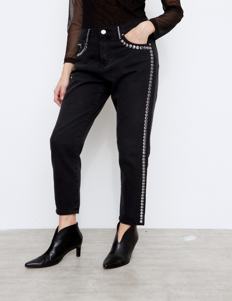 JEAN BOYFIT TASH BLACK CUSTOME