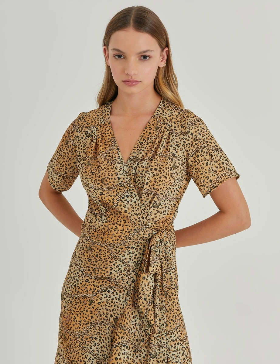 VESTIDO CHEETAH CHAIN