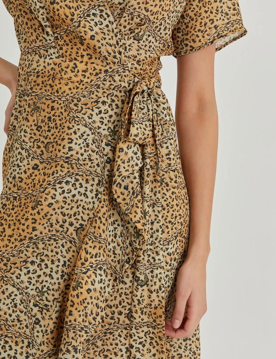 VESTIDO CHEETAH CHAIN