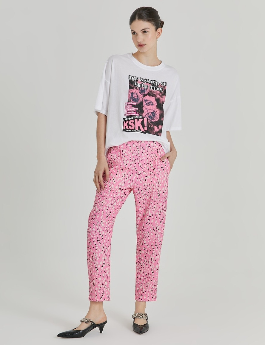 PANTALON BRUSH STAIN PINK