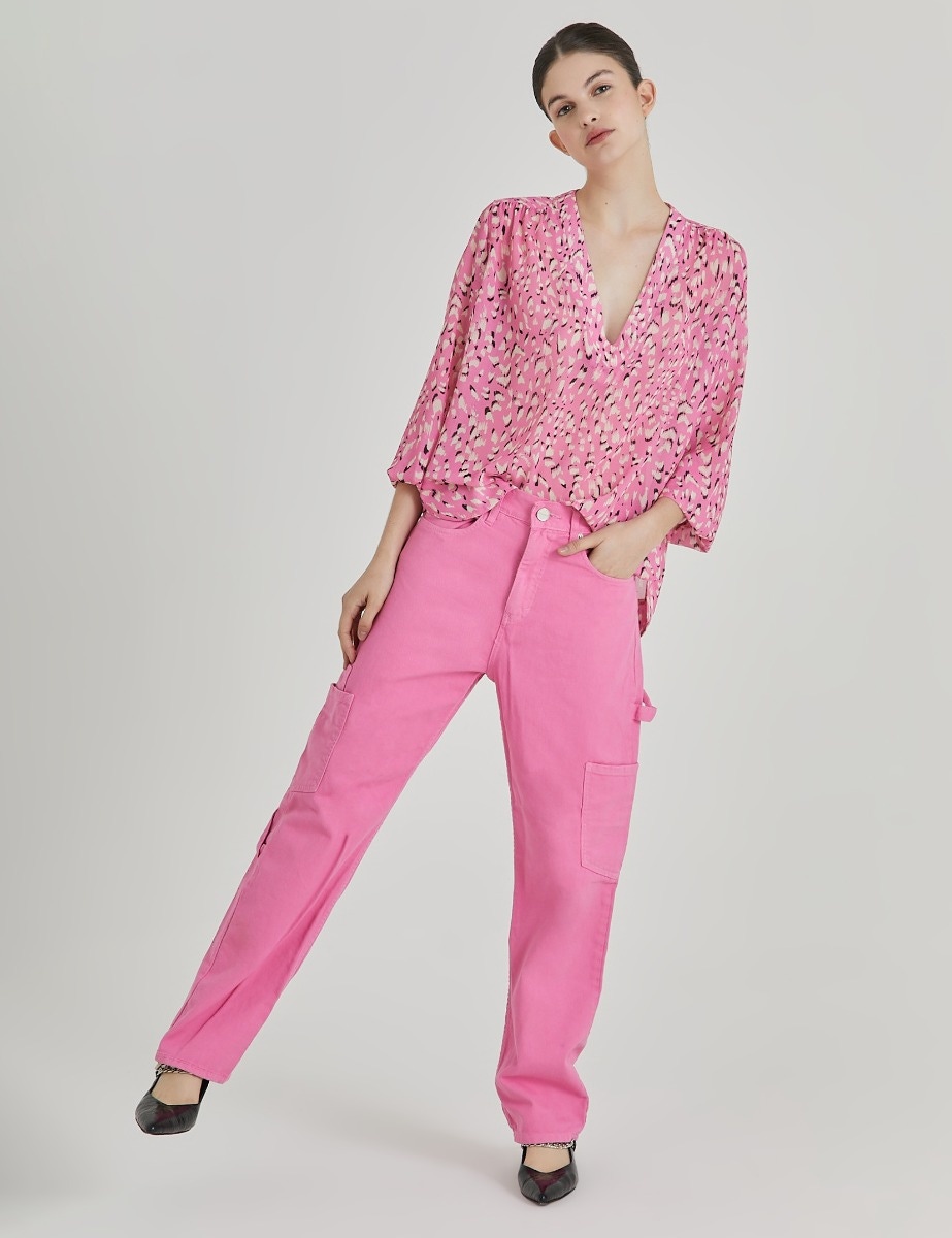 BLUSA BRUSH STAIN PINK