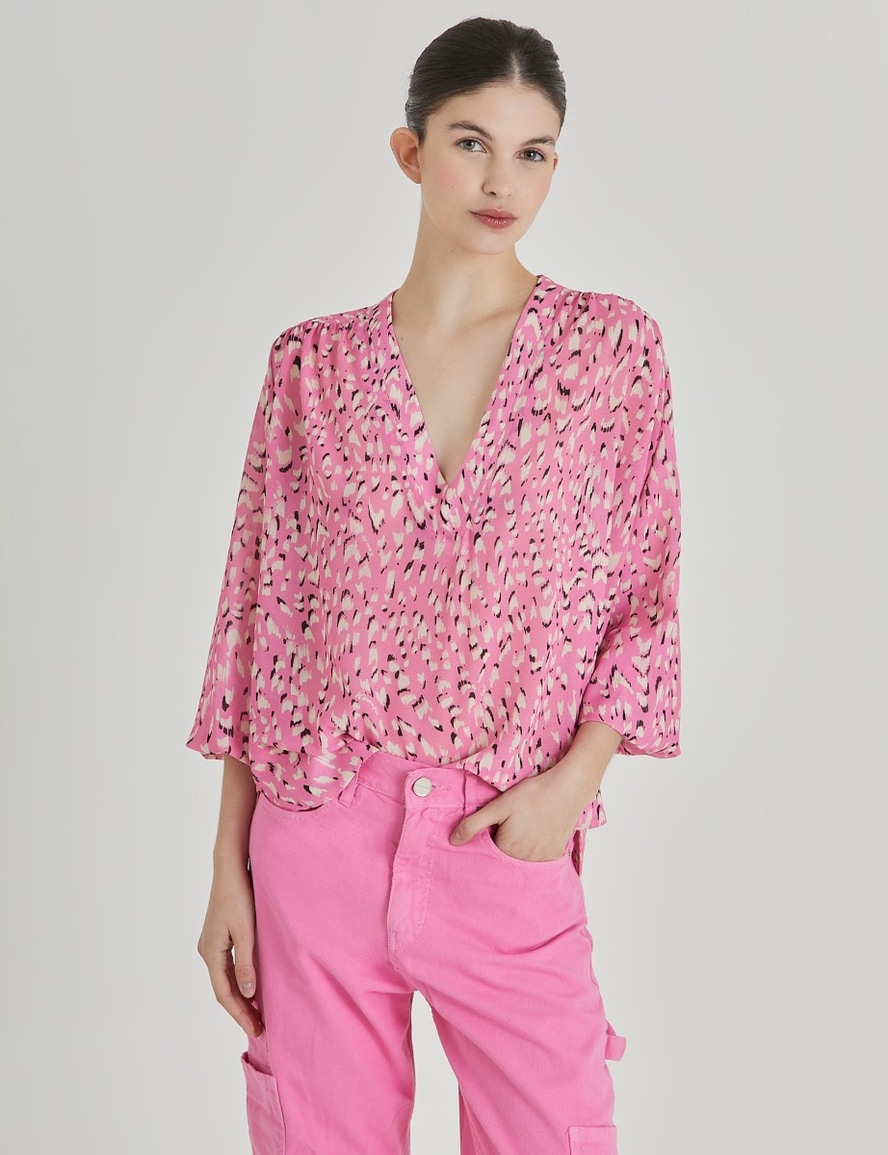 BLUSA BRUSH STAIN PINK