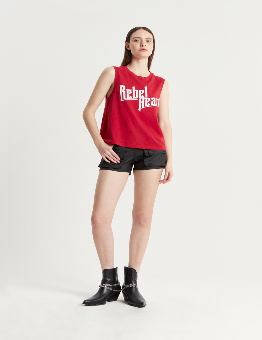 MUSCULOSA REBEL HEART RED