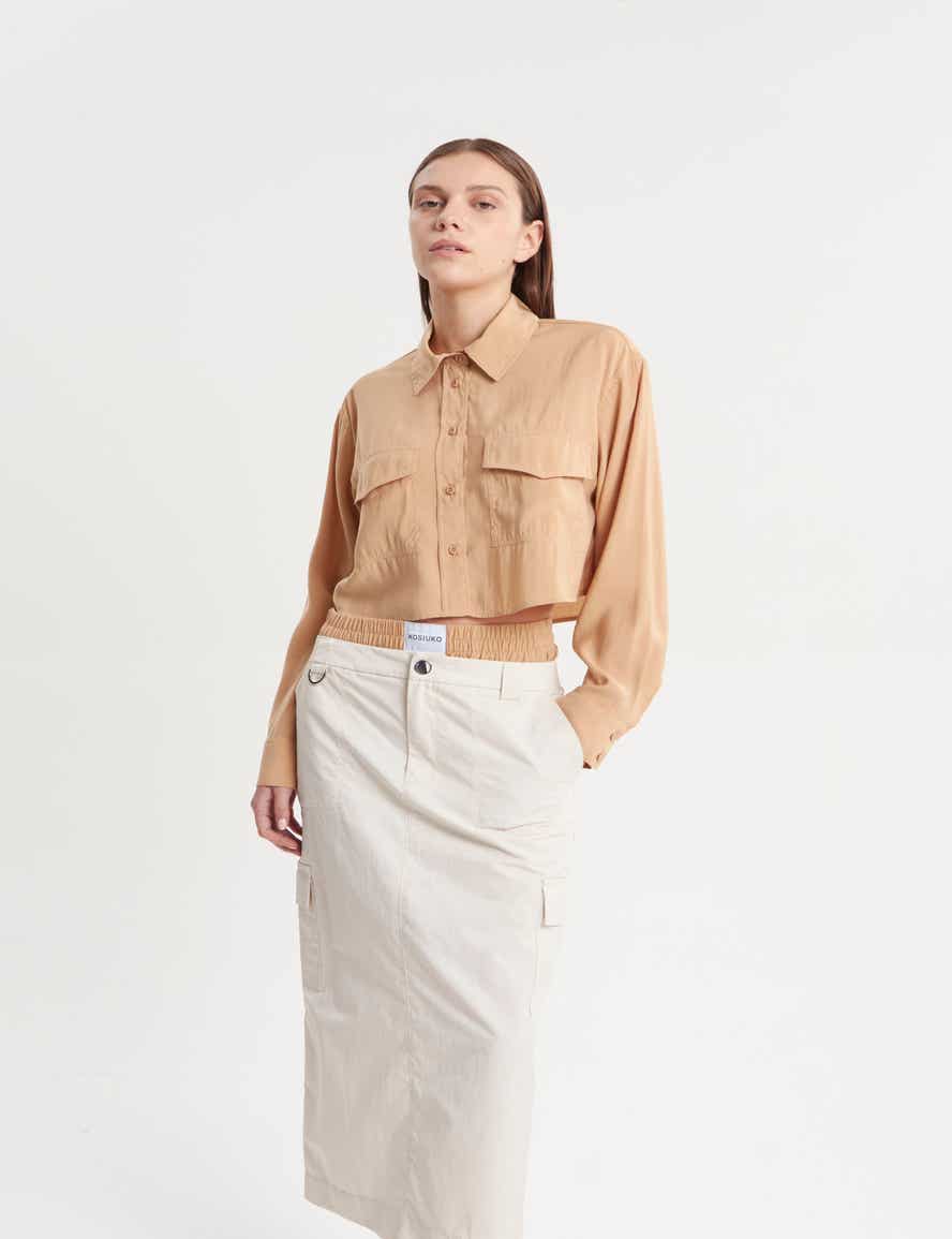 FALDA IVORY NET