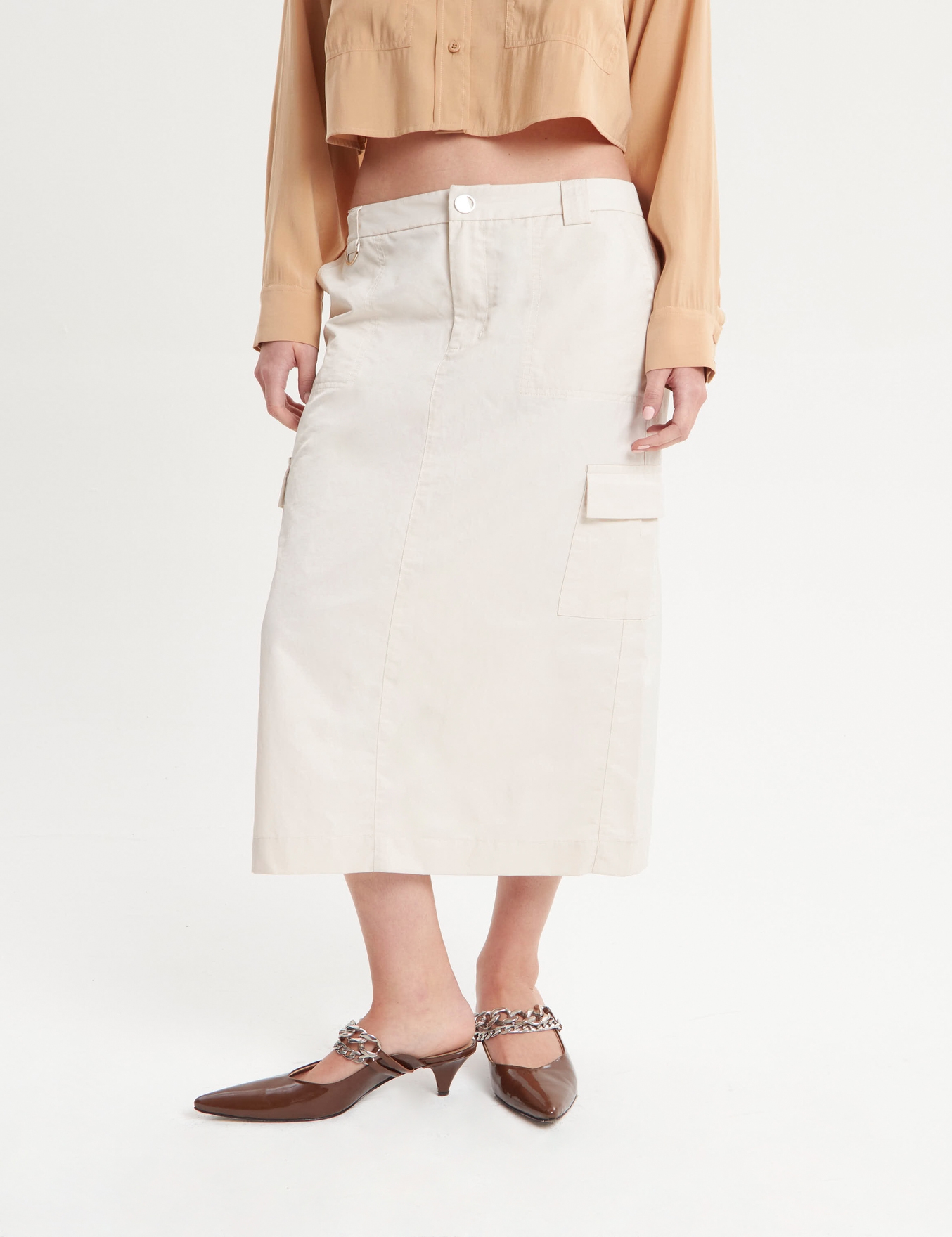 FALDA IVORY NET