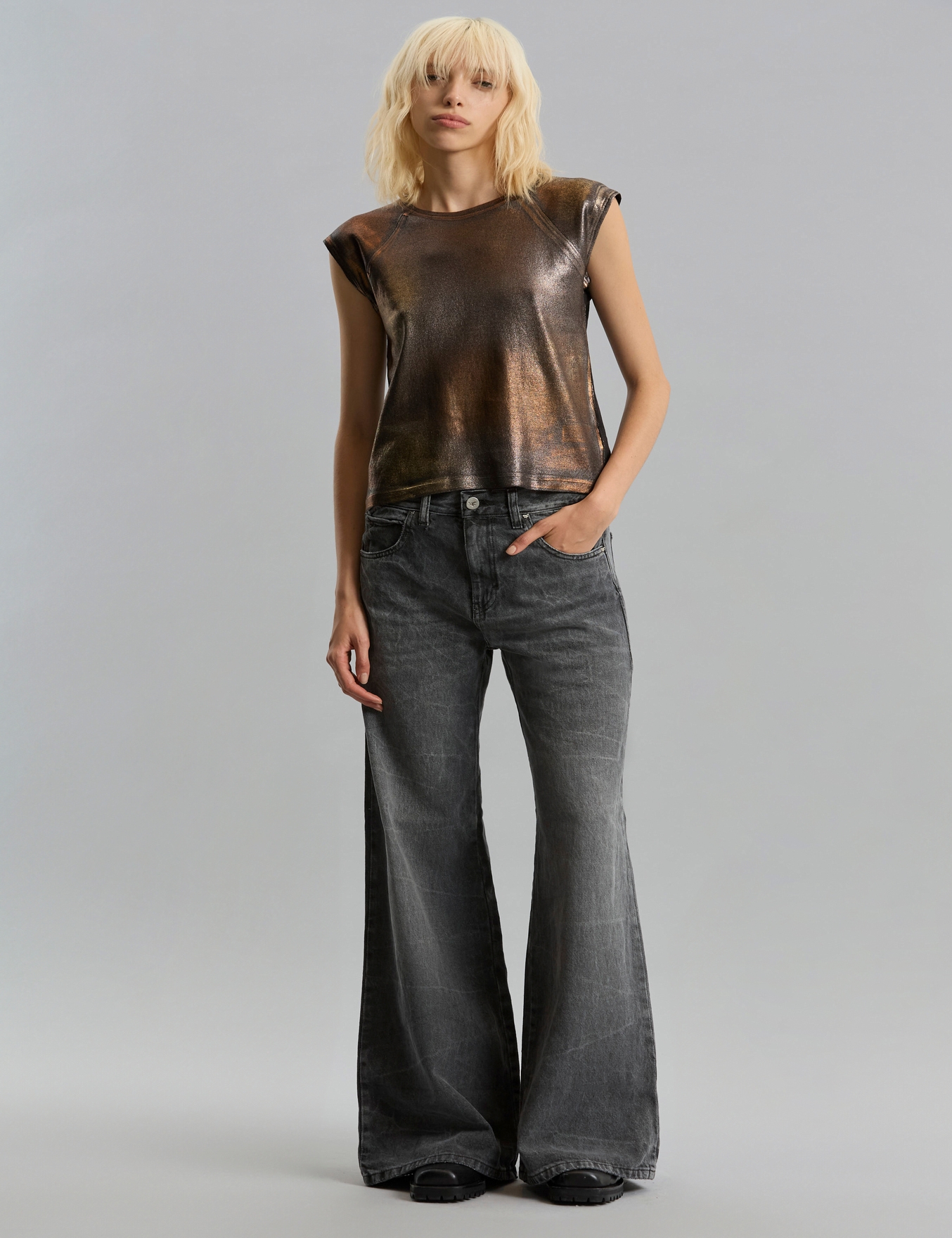 REMERA VINTAGE GOLD