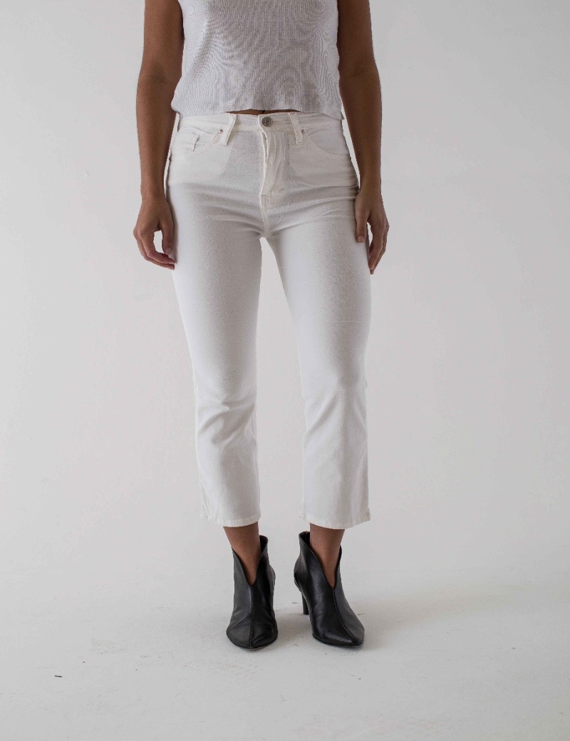 REGULAR CROPPED PURE WHITE