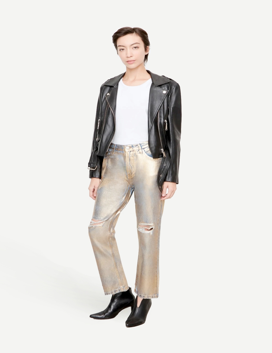 JEANS GINGER METALLIC GOLDEN