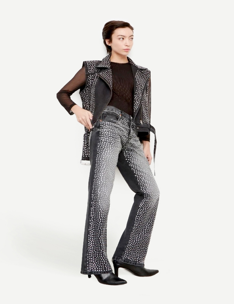 JEANS KATE MOTO BLING