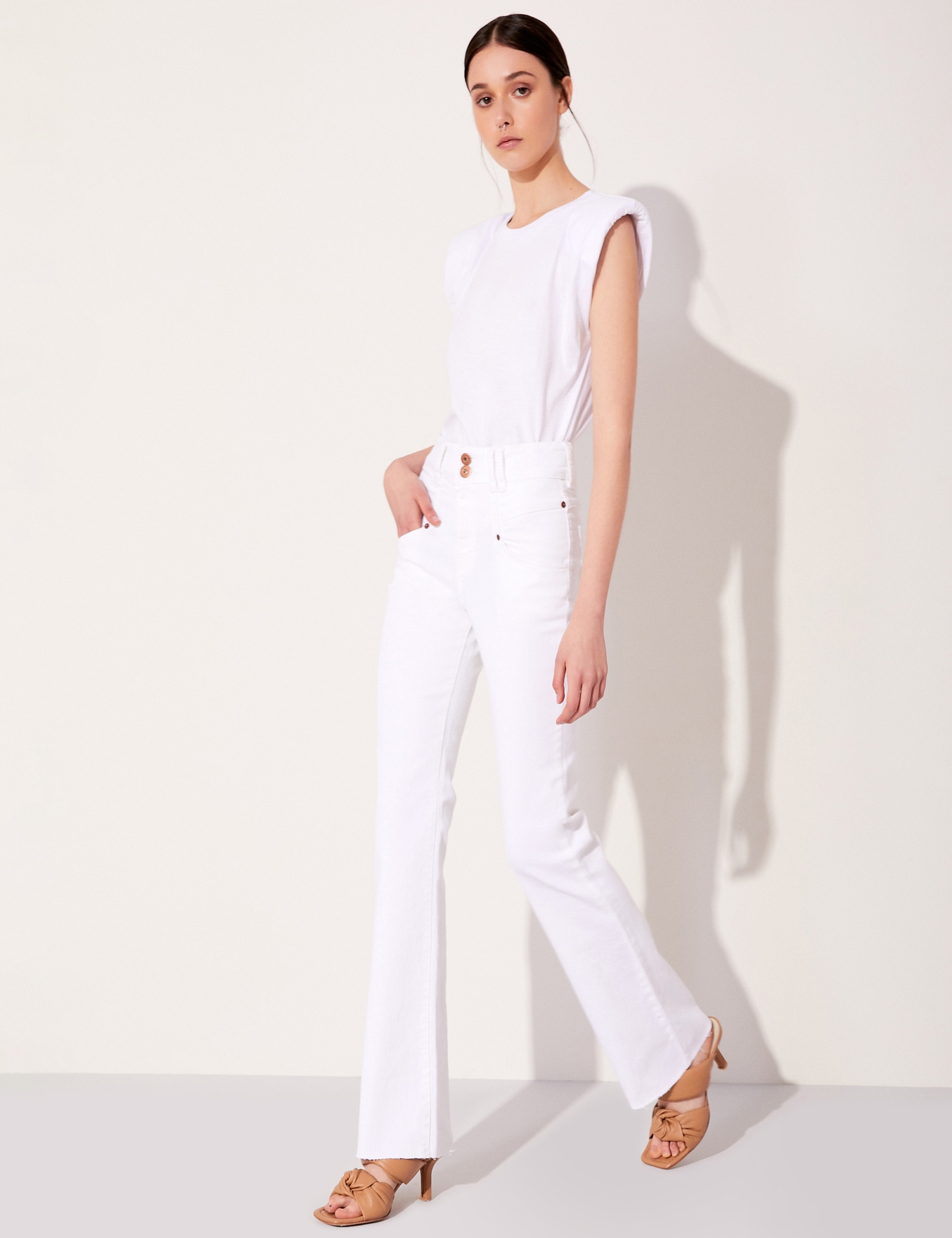 JEANS BOOTCUT MAGGIE WHITE