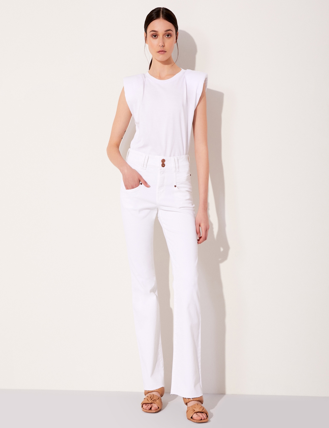 JEANS BOOTCUT MAGGIE WHITE