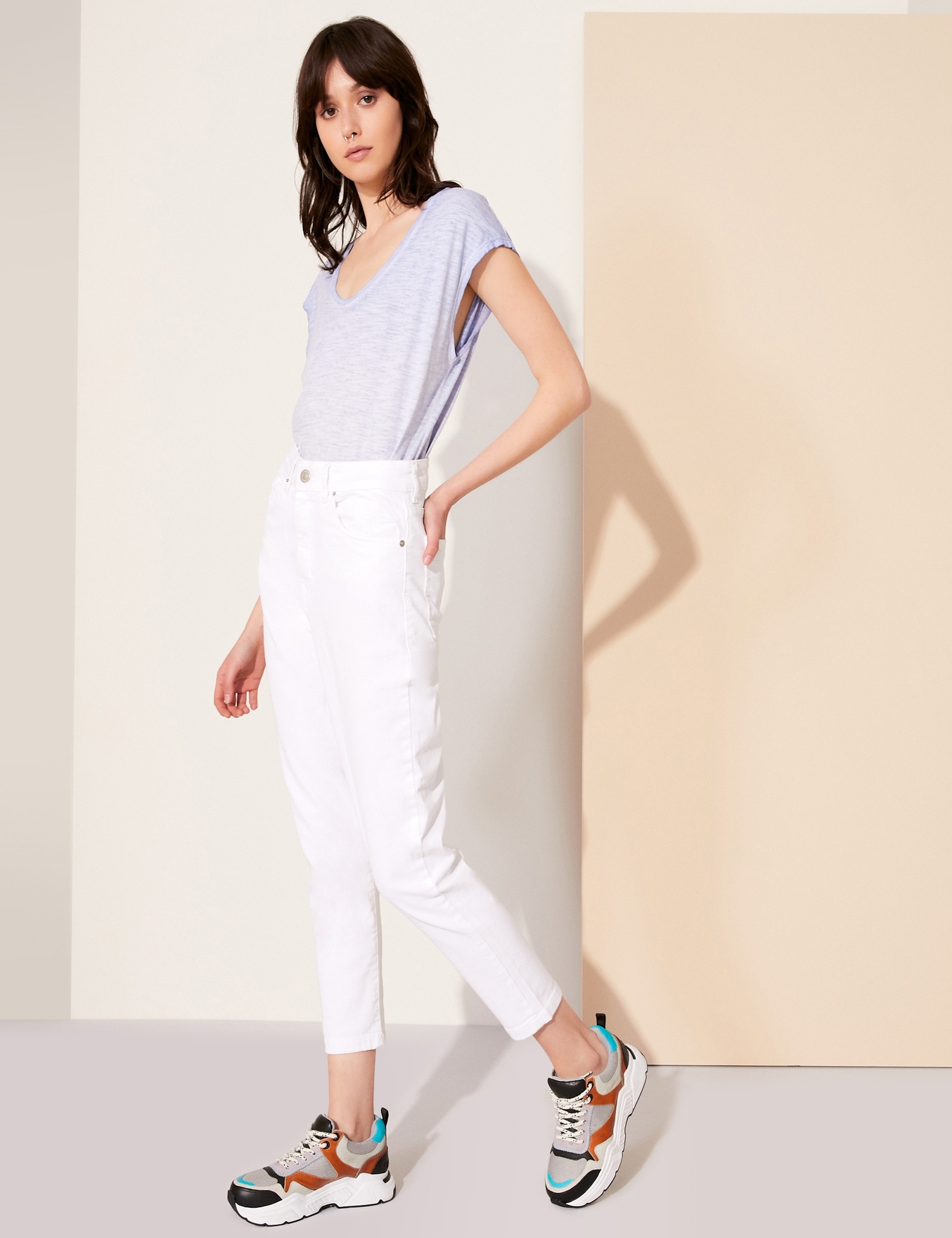 JEANS CARROT WHITE