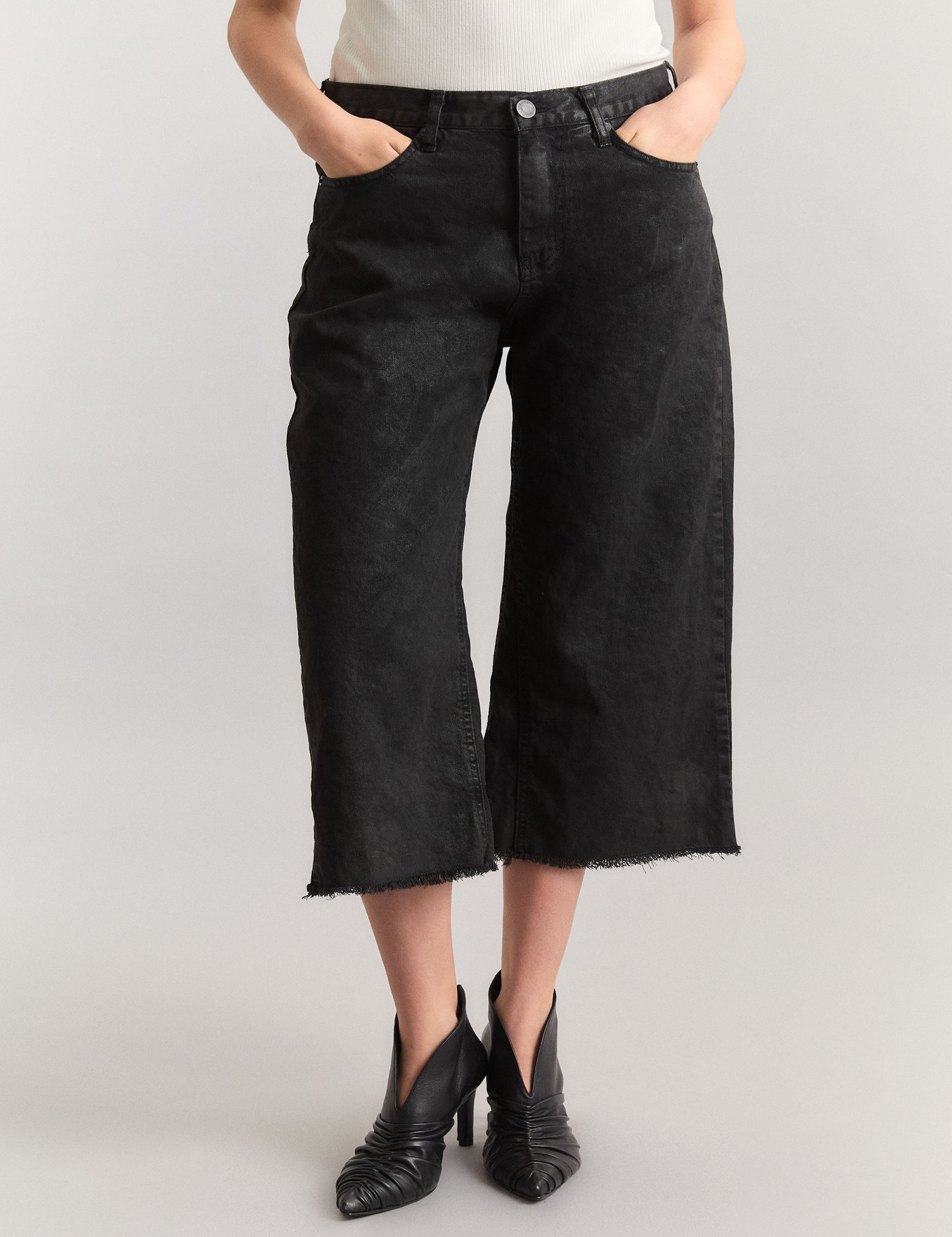 JEANS CULOTTE BLACK                                                                                  