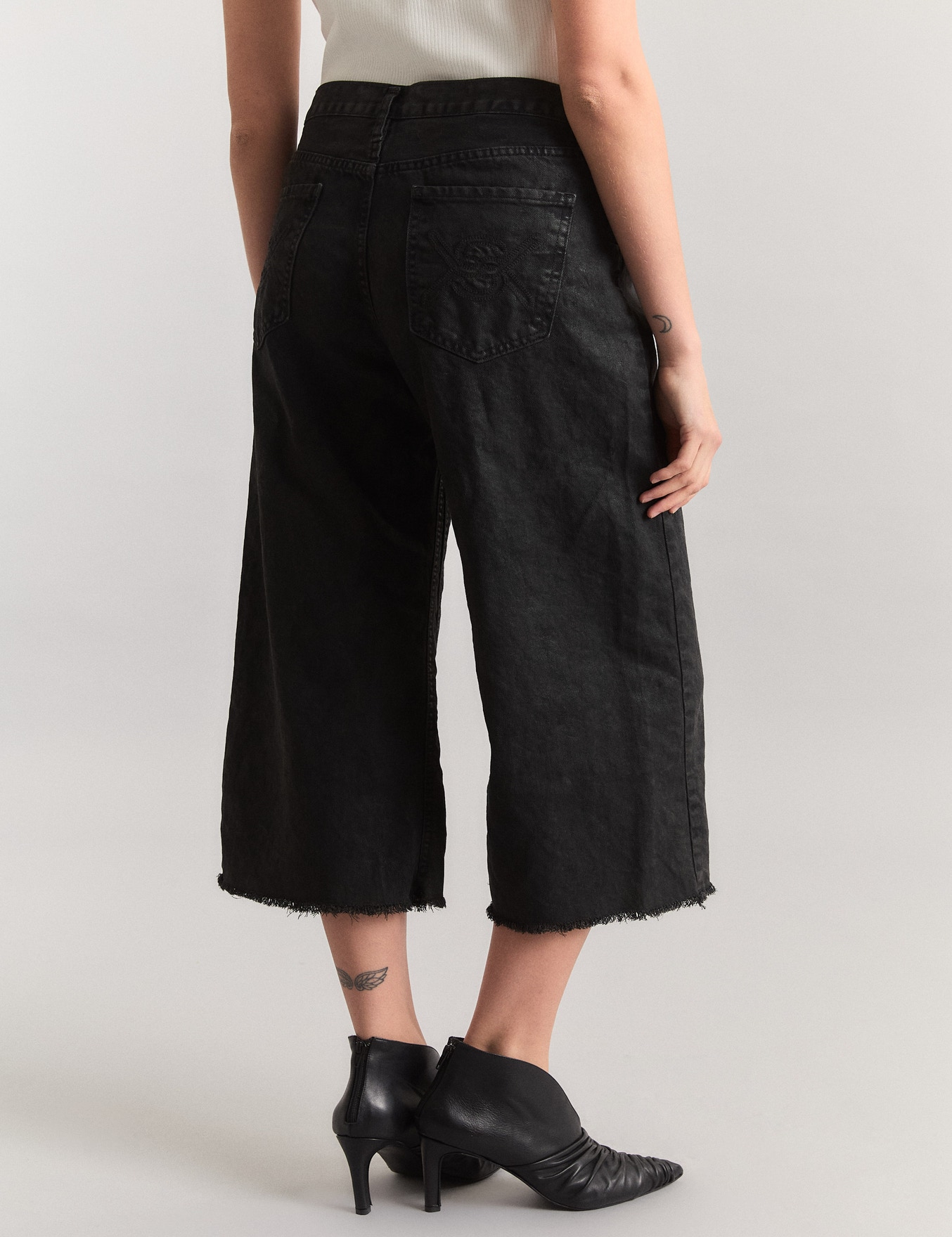 JEANS CULOTTE BLACK                                                                                  