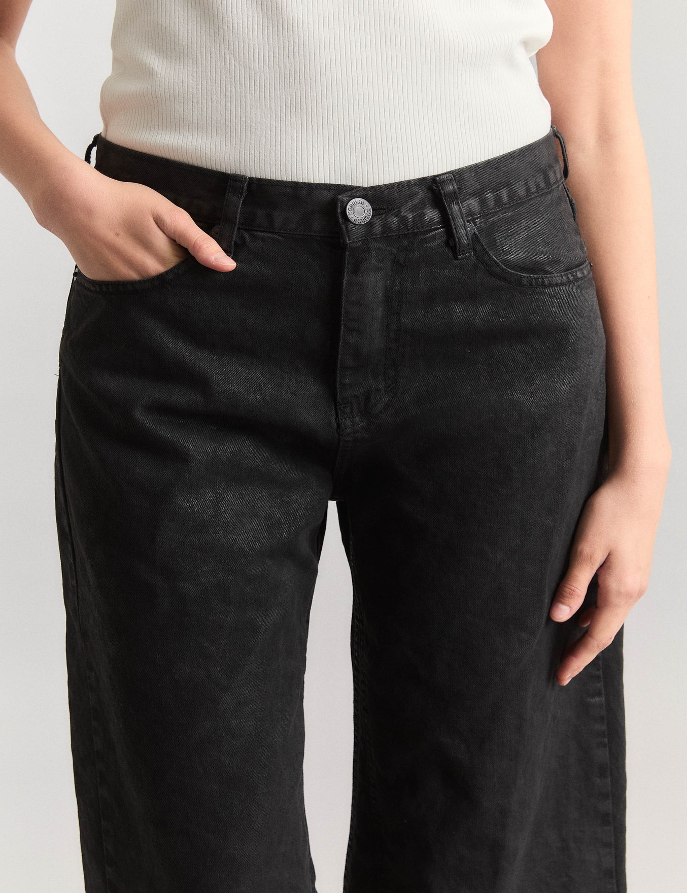 JEANS CULOTTE BLACK                                                                                  