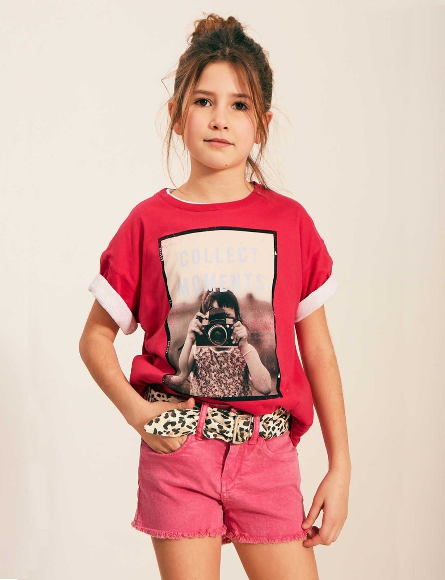SHORT PHOEBE BASIC MAGENTA
