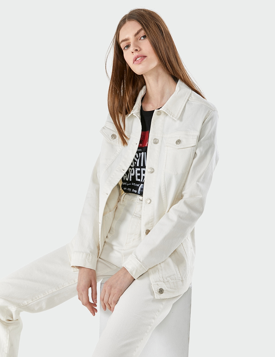 CAMPERA BLOCK OFFWHITE