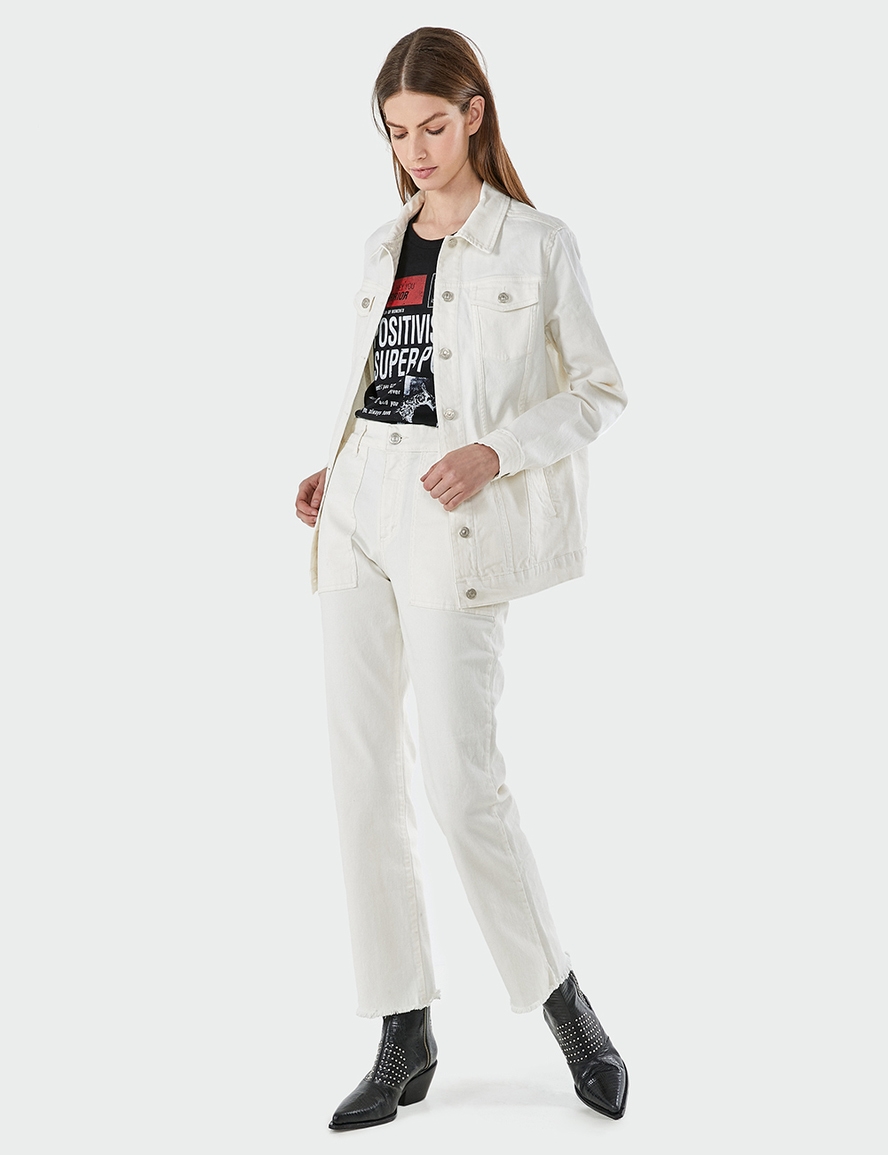 CAMPERA BLOCK OFFWHITE