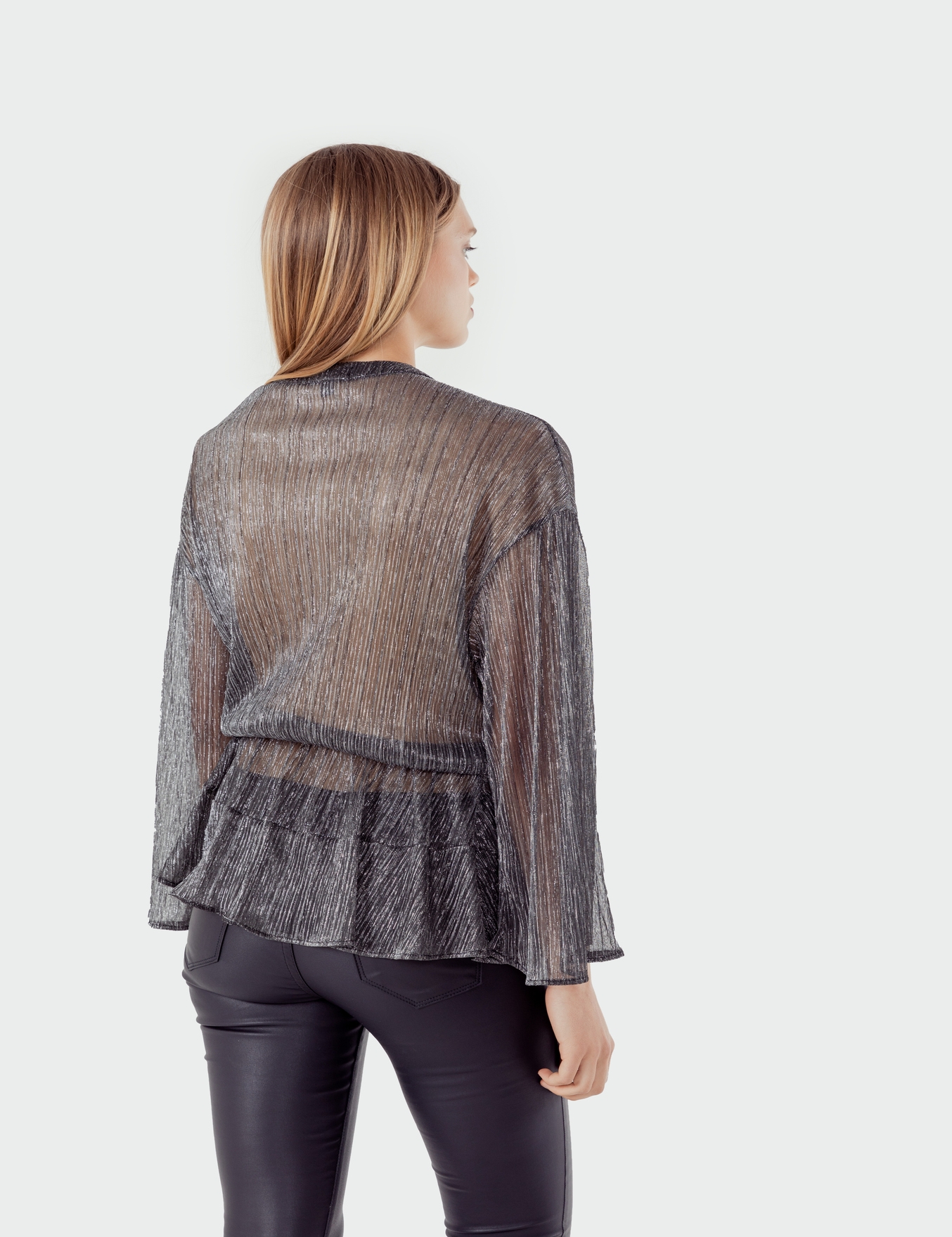 BLUSA SILVER METALLIC