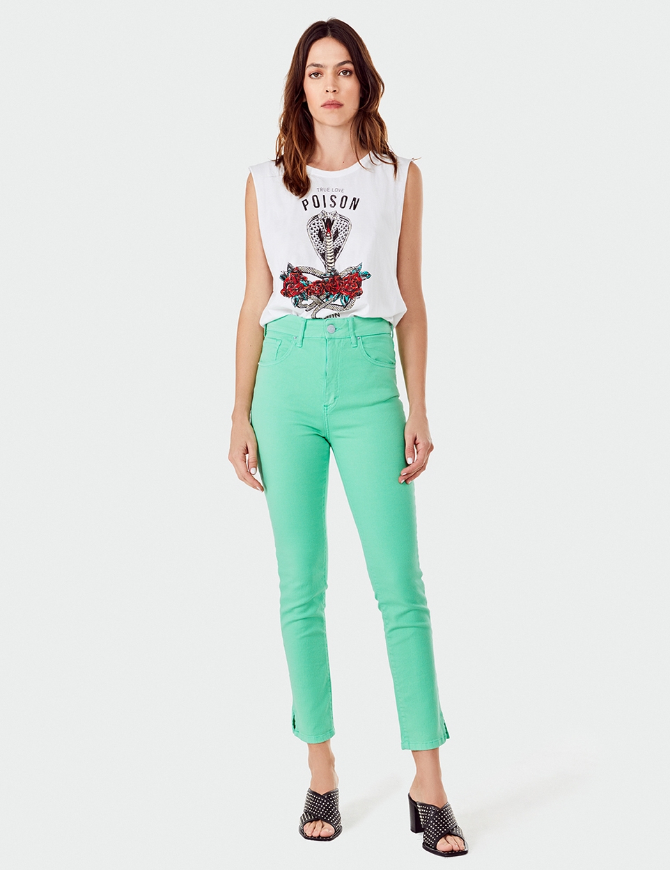 CHUPIN HIGH CROPPED ALANIS MINT