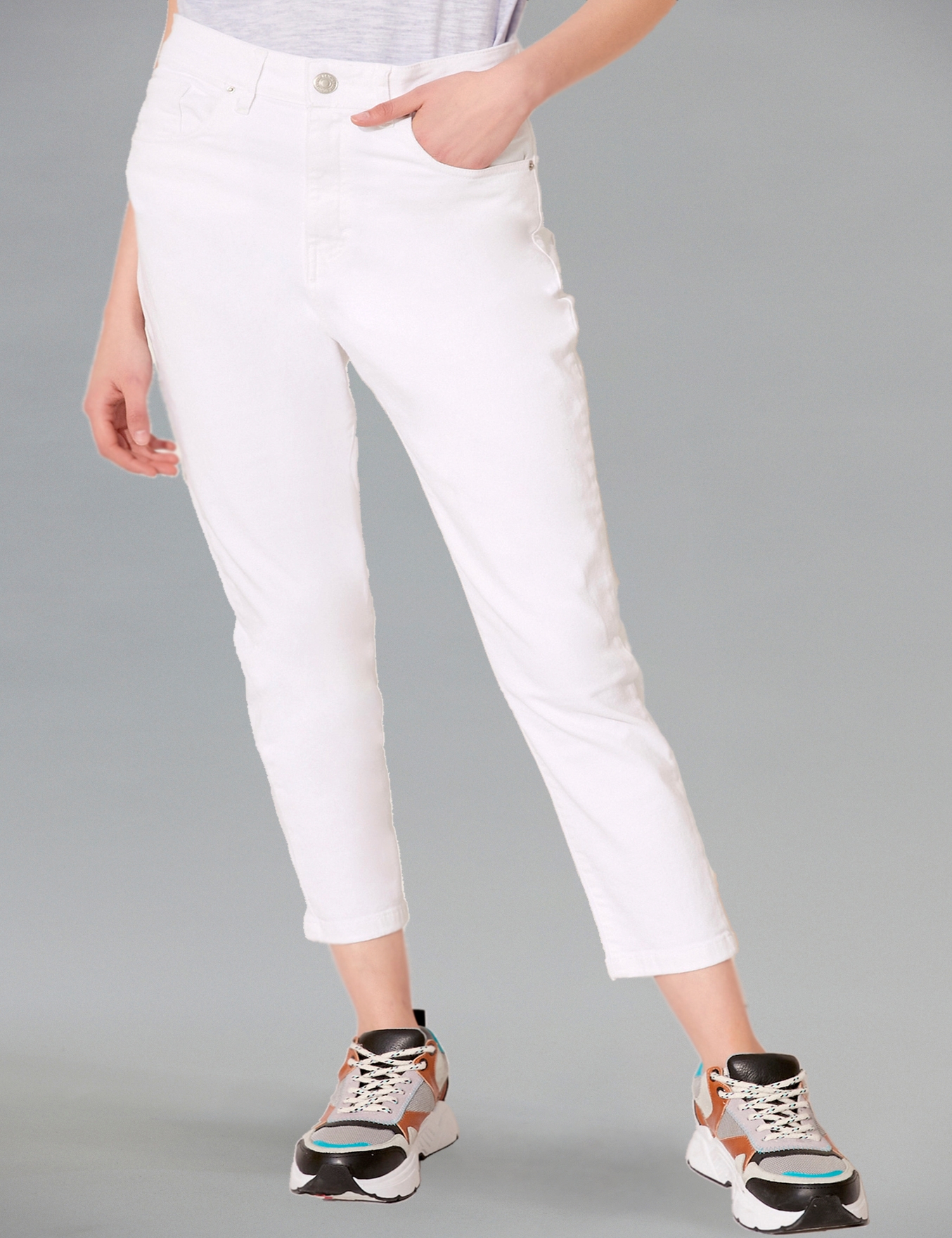 JEANS CARROT WHITE