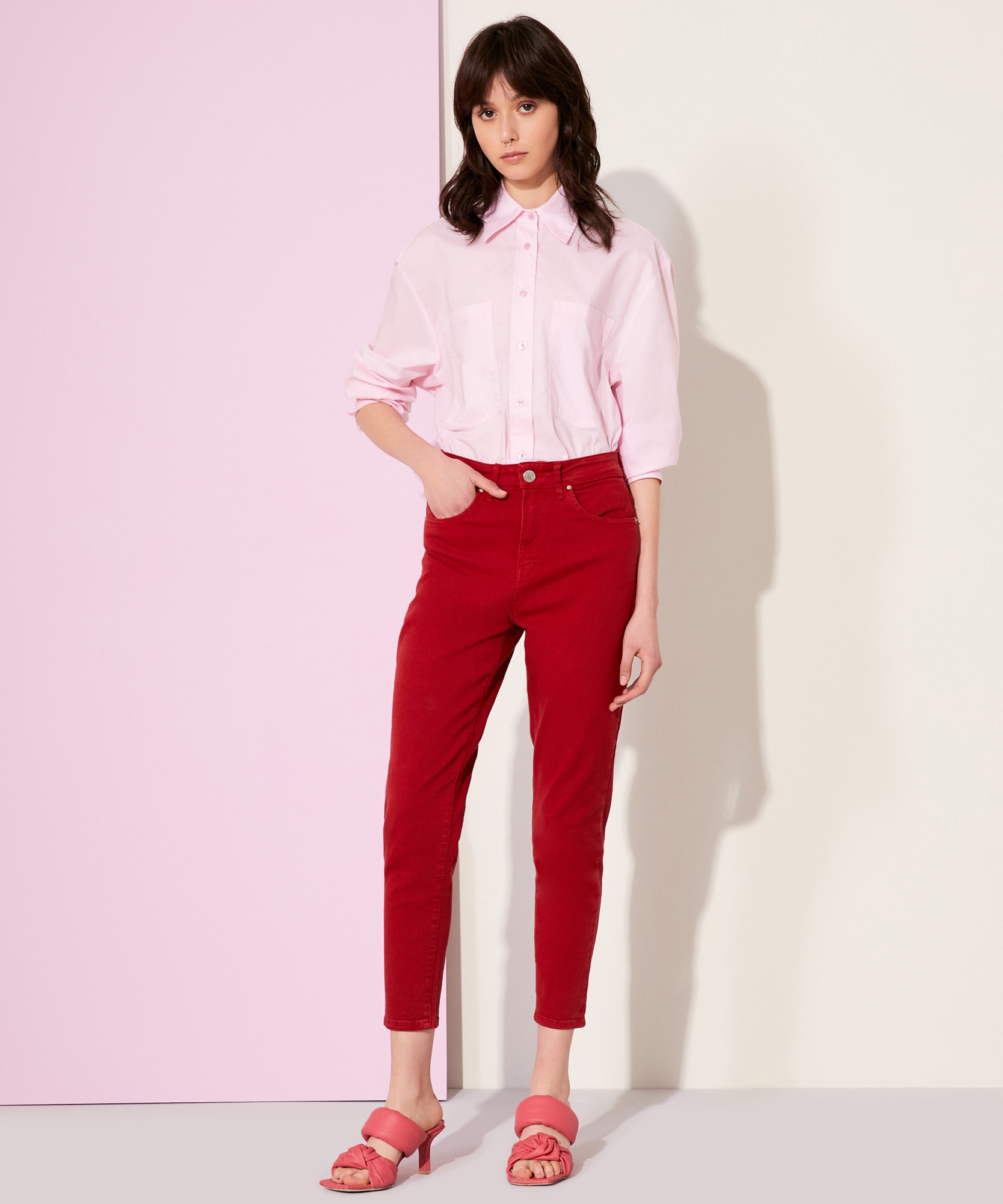 Pantalon mom sale